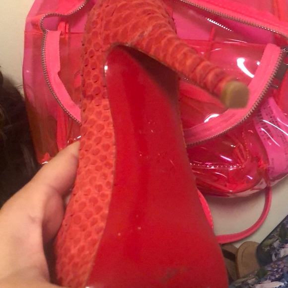 Red Python Louboutins - Picture 4 of 4